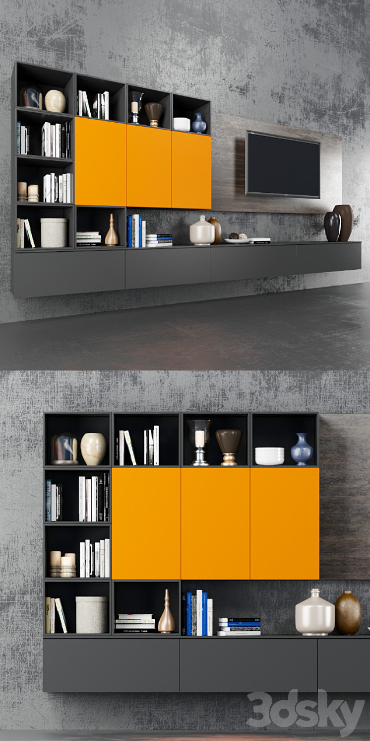 Wall Scavolini 2 3DS Max - thumbnail 2