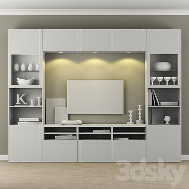 Wardrobe TV BESTO _ Besta 3ds Max - thumbnail 3