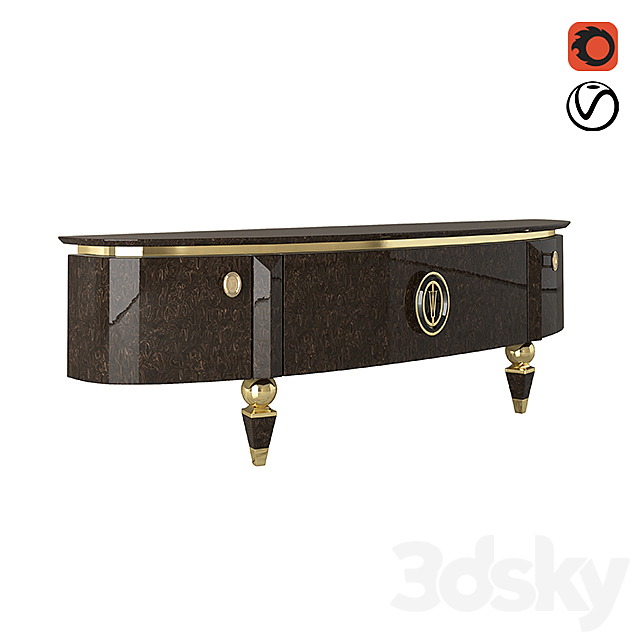 Woiss Mobili Luna Tv Unit 3DSMax File - thumbnail 3