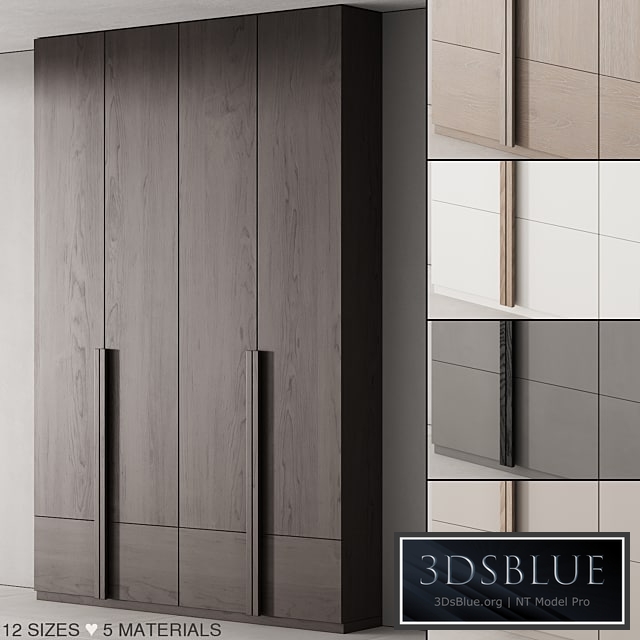 170 cabinet furniture 02 minimal wardrobe cupboard 01 3DS Max - thumbnail 3