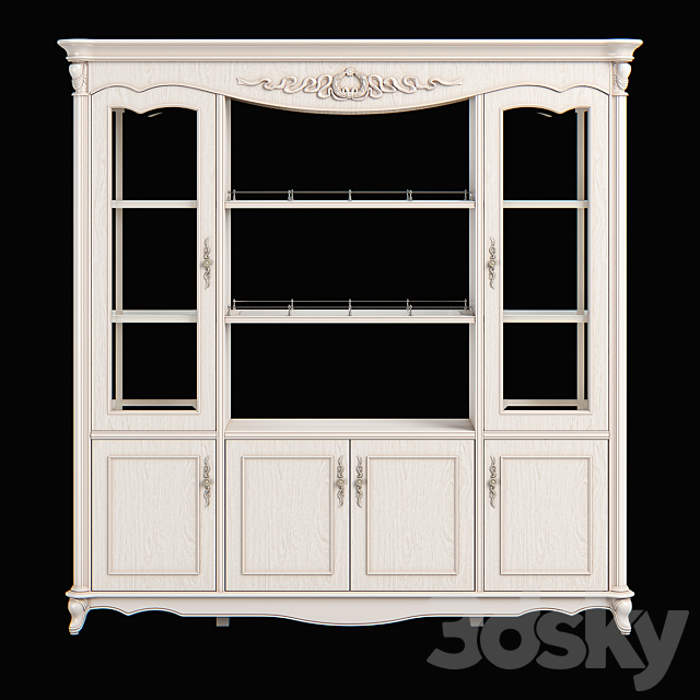 2517700_230_Carpenter_Double_face_cabinet_2130x530x2150 3DS Max Model - thumbnail 2