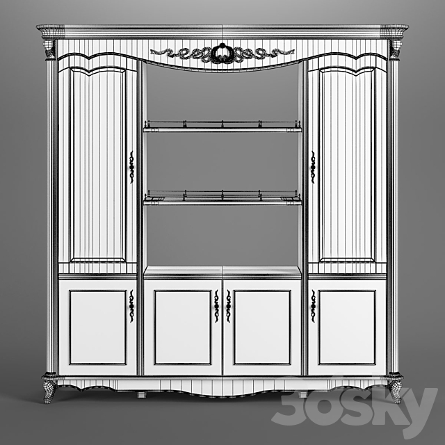 2517700_230_Carpenter_Double_face_cabinet_2130x530x2150 3DS Max Model - thumbnail 4