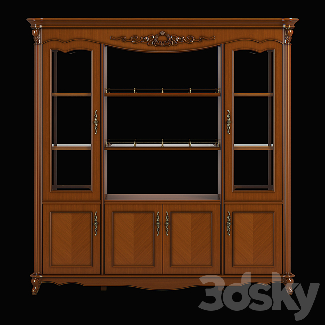 2617750_230_1_Carpenter_Double_face_cabinet_2130x530x2150 3ds Max - thumbnail 2