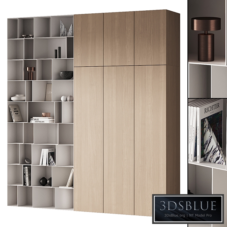 263 cabinet furniture 13 modular wardrobe cupboard 09 3DS Max - thumbnail 3