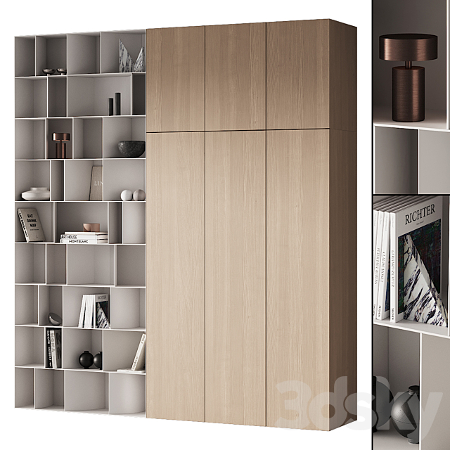 263 cabinet furniture 13 modular wardrobe cupboard 09 3DSMax File - thumbnail 1