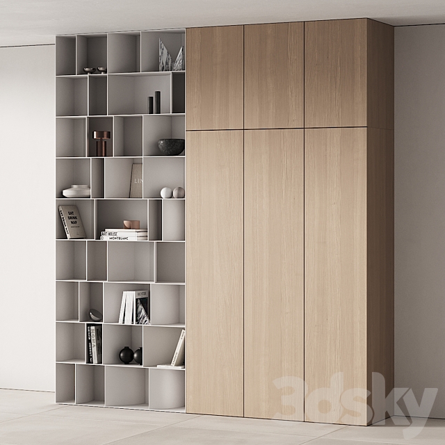 263 cabinet furniture 13 modular wardrobe cupboard 09 3DSMax File - thumbnail 4