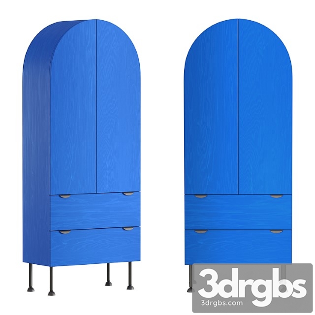 2lgstudio blue armoire dresser - thumbnail 1