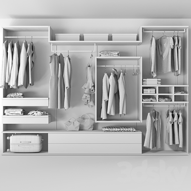 A wardrobe 3ds Max - thumbnail 2