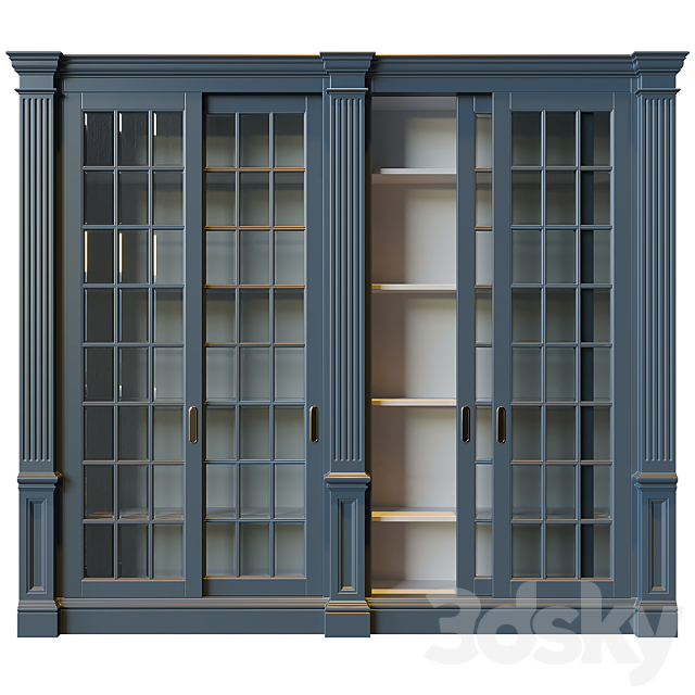 American style wardrobe 3ds Max - thumbnail 1