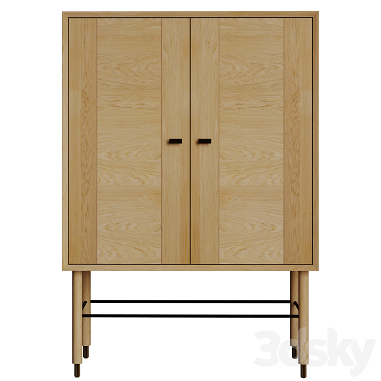 Anthropologie Avalene Bar Cabinet 3DS Max Model - thumbnail 2