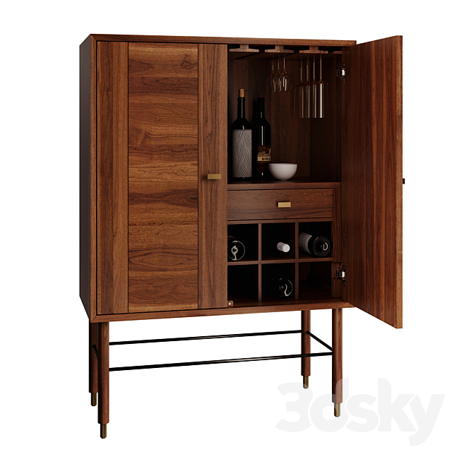 Anthropologie Avalene Bar Cabinet 3DSMax File - thumbnail 5