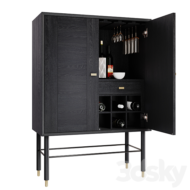 Anthropologie Avalene Bar Cabinet 3DSMax File - thumbnail 6