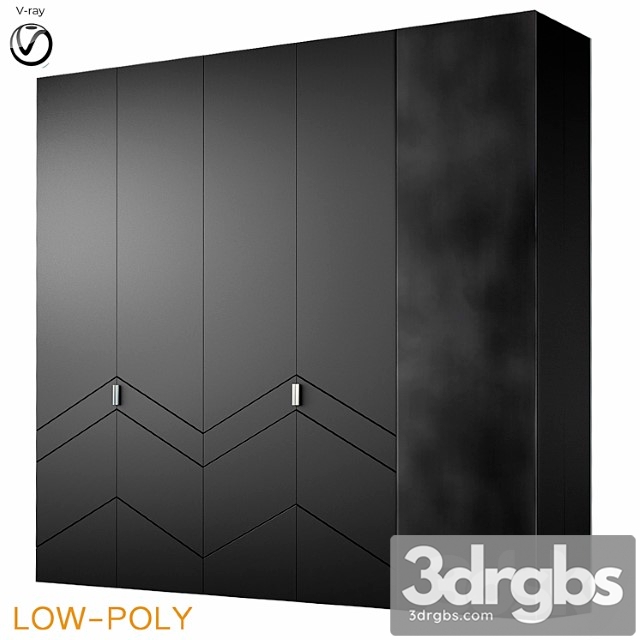 Archemy Designs Wardrobe Low Poly 3dsmax Download - thumbnail 1