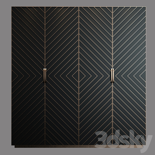 Art Deco Cabinets 14 3ds Max - thumbnail 1