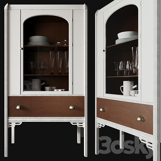 Art Deco China Hutch 3DSMax File - thumbnail 1