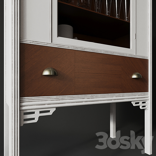 Art Deco China Hutch 3DSMax File - thumbnail 2