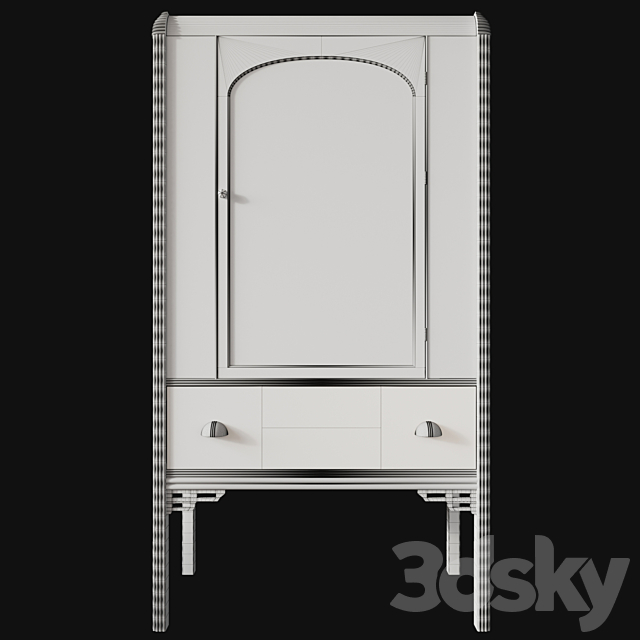 Art Deco China Hutch 3DSMax File - thumbnail 3