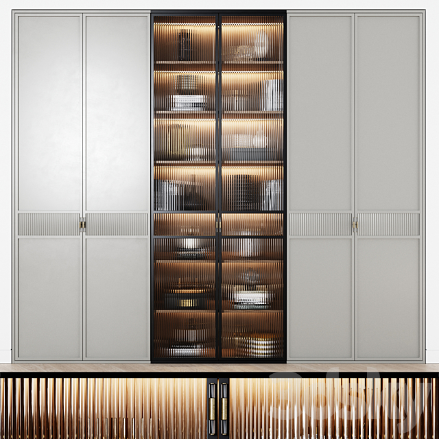 Art Deco style wardrobe 13 3DSMax File - thumbnail 1