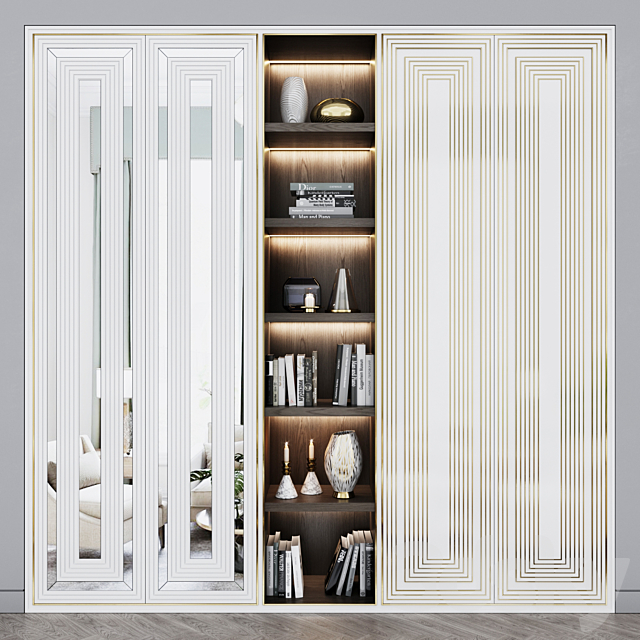 Art Deco wardrobe 11 3ds Max - thumbnail 1