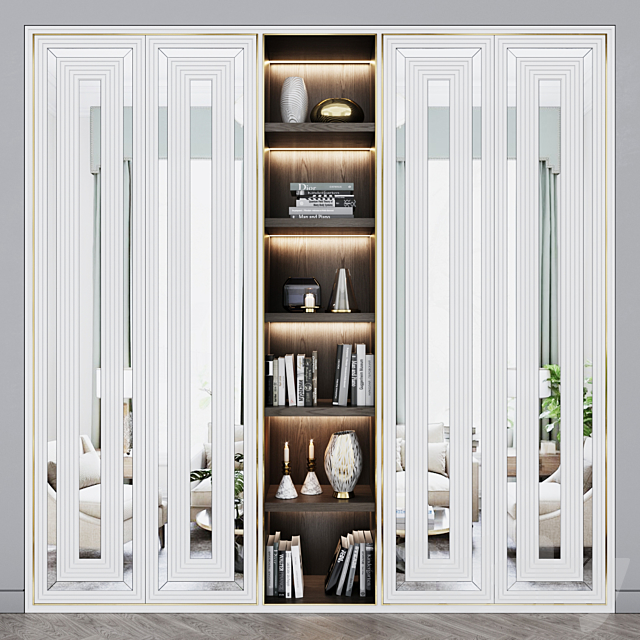 Art Deco wardrobe 11 3ds Max - thumbnail 2