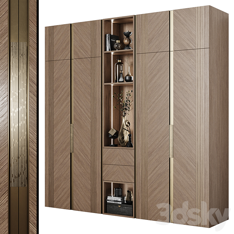 Art Deco Wardrobe 24 3DS Max Model - thumbnail 2