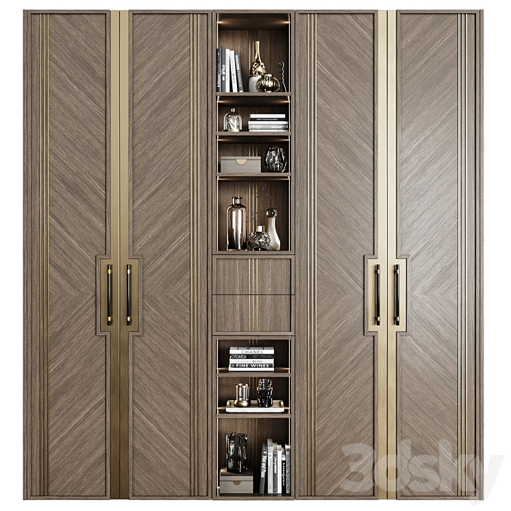 Art Deco Wardrobe 27 3DS Max Model - thumbnail 1