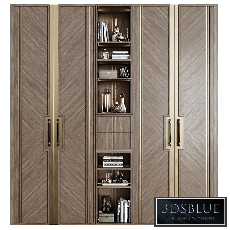 Art Deco Wardrobe 27 3DS Max - thumbnail 3