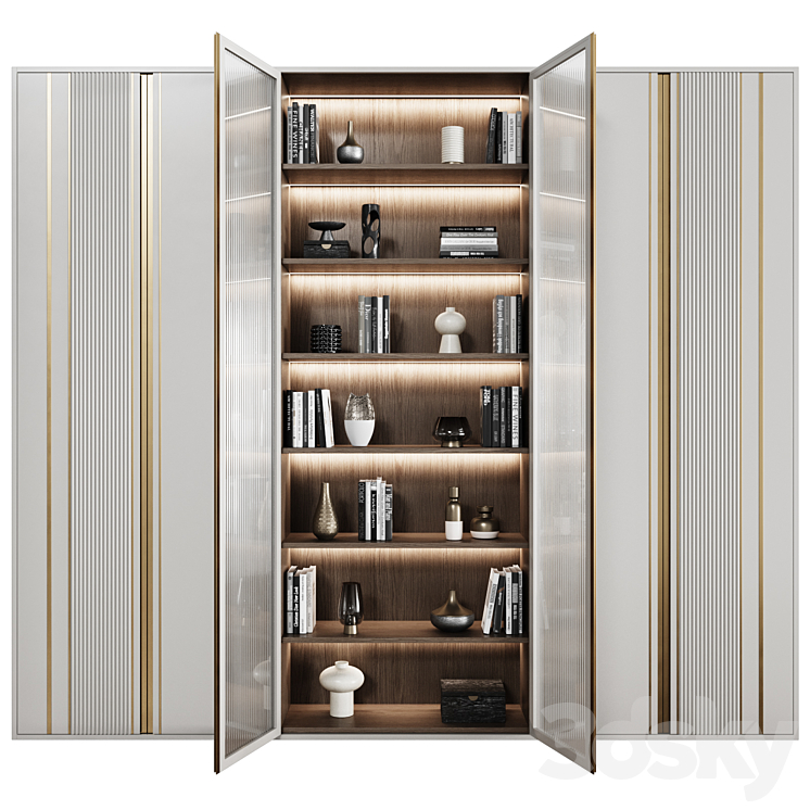 Art Deco Wardrobe 30 3DS Max Model - thumbnail 2