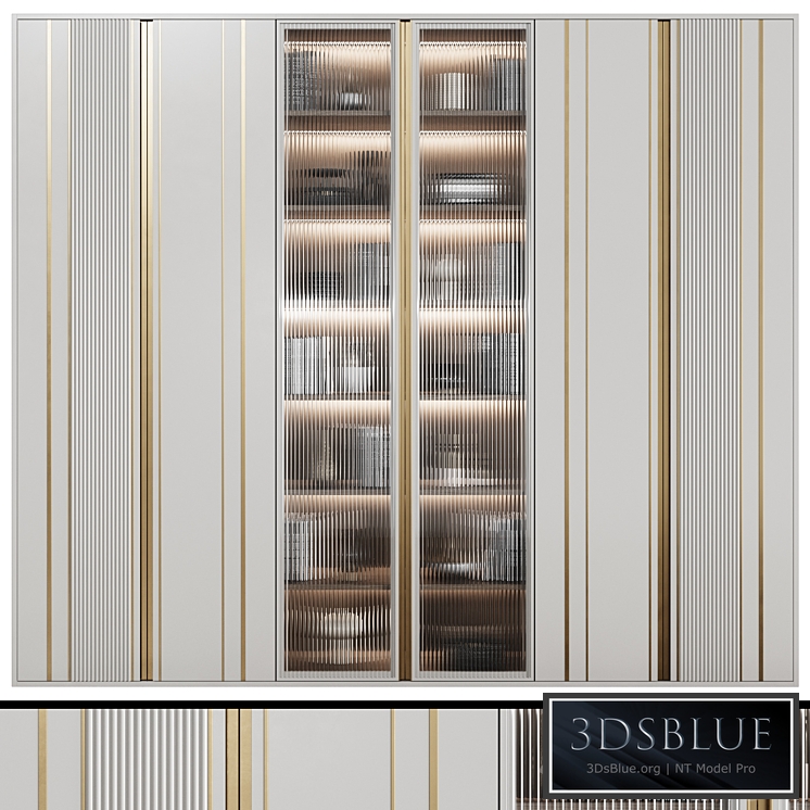 Art Deco Wardrobe 30 3DS Max - thumbnail 3