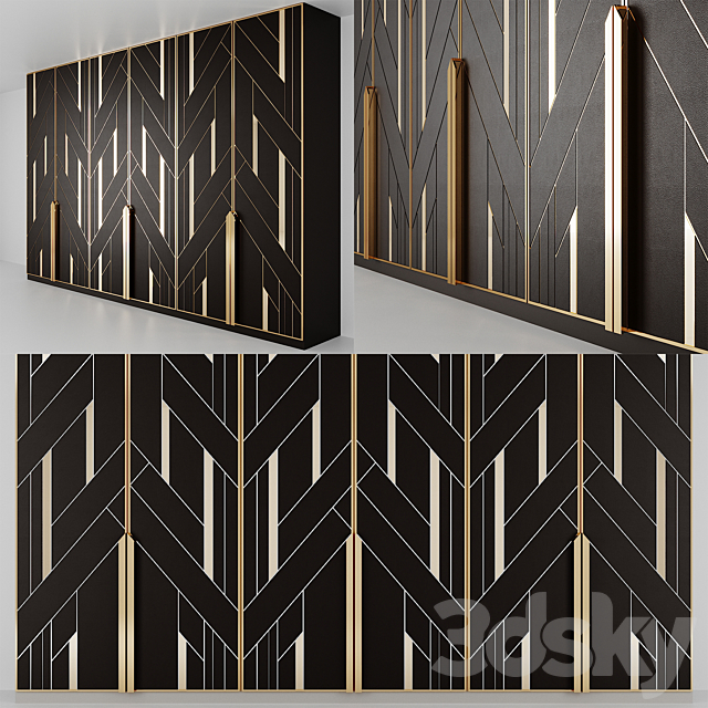 Art Deco wardrobe 3DSMax File - thumbnail 1