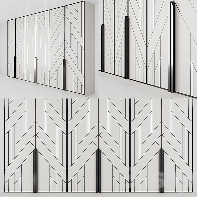 Art Deco wardrobe 3DSMax File - thumbnail 2