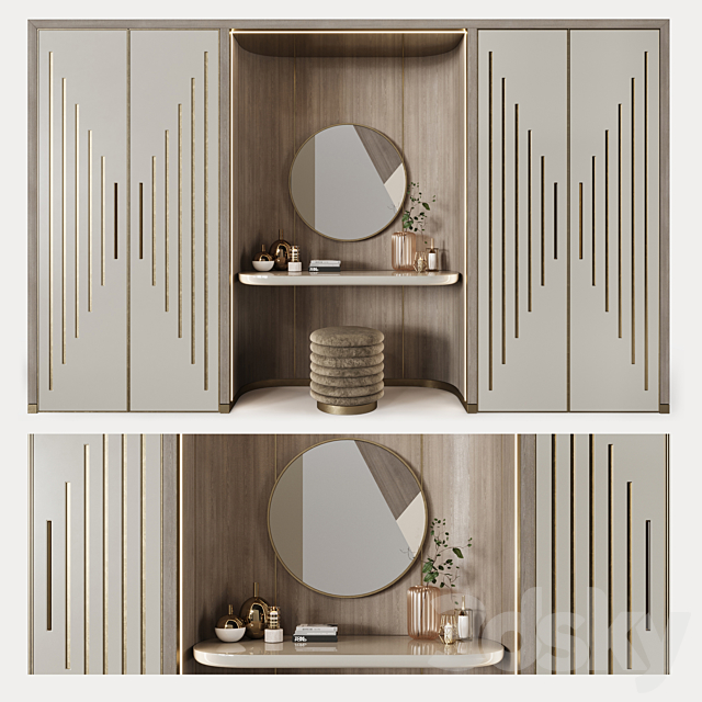 Art Deco wardrobes 9 3DSMax File - thumbnail 1