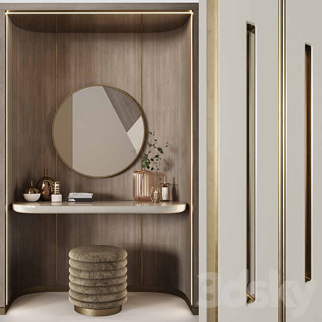 Art Deco wardrobes 9 3DSMax File - thumbnail 2