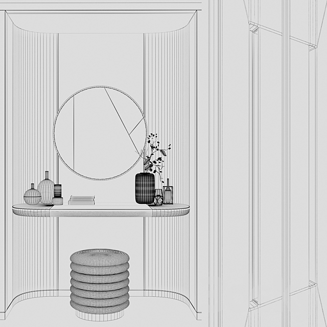 Art Deco wardrobes 9 3DSMax File - thumbnail 3