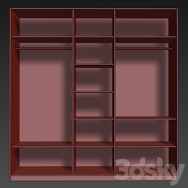 Astoria oar wardrobe. Wardrobe by Enza Home 3DSMax File - thumbnail 4