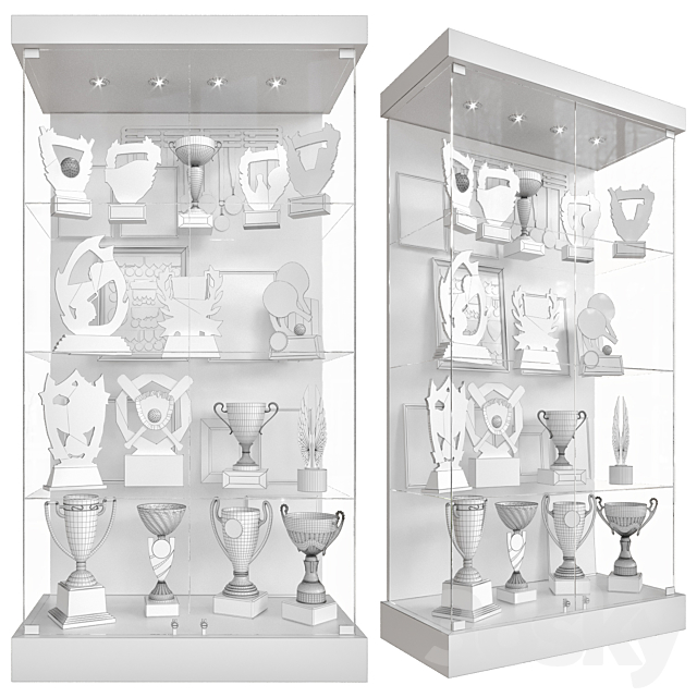 Award cabinet 2 3ds Max - thumbnail 2