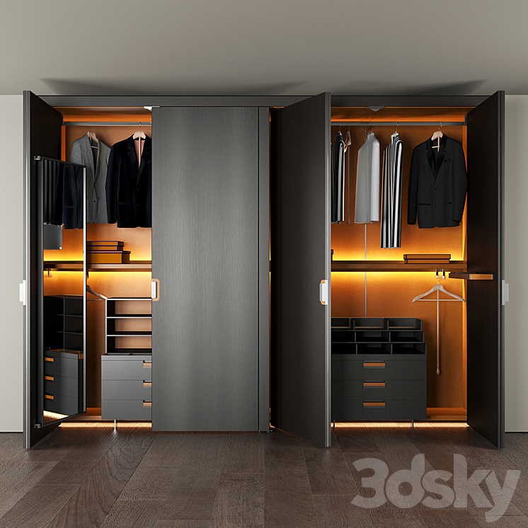 B & B wardrobe 3DS Max - thumbnail 1