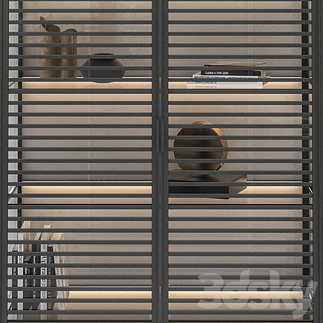 Bar cabinet (buffet) Alambra Rimadesio N4 3DS Max Model - thumbnail 2