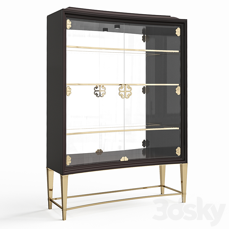 Bar cabinet The Connoisseurs Display Cabinet Caracole 3DS Max - thumbnail 1