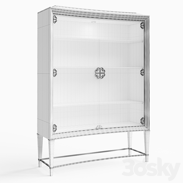 Bar cabinet The Connoisseurs Display Cabinet Caracole 3DS Max - thumbnail 2