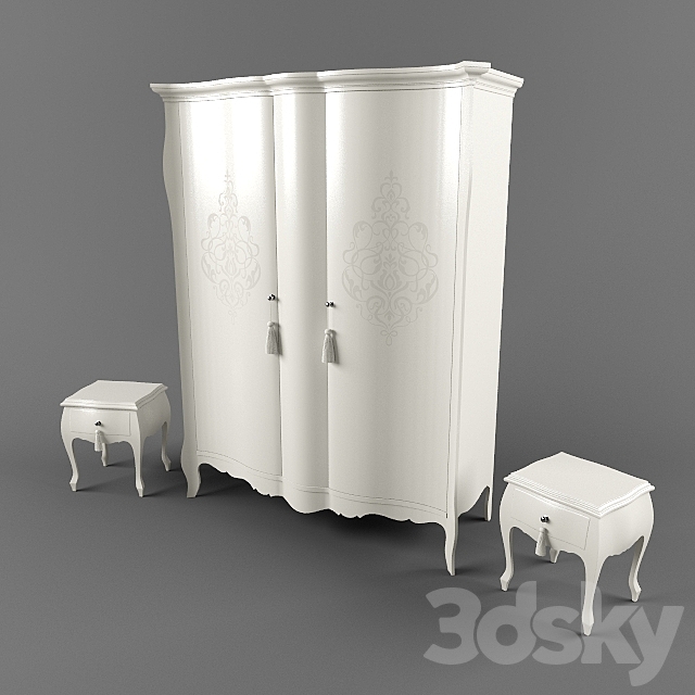 bedside cabinet 3DSMax File - thumbnail 3