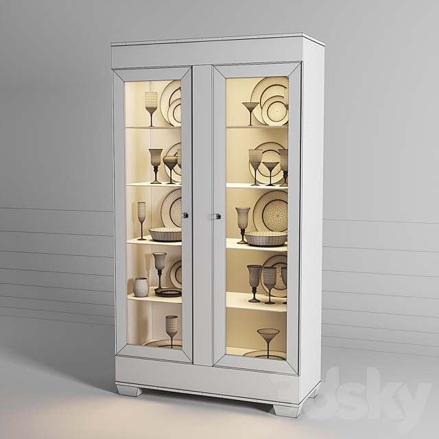 Bernhardt Criteria Display Cabinet 3DS Max Model - thumbnail 2