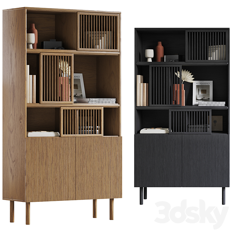 Bilbao shelving unit by La redoute 3DS Max - thumbnail 2