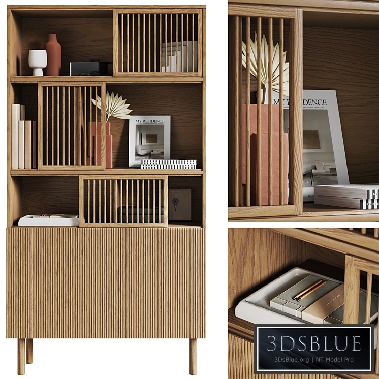 Bilbao shelving unit by La redoute 3DS Max - thumbnail 3