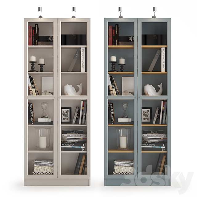 BILLY bookcase 3DSMax File - thumbnail 2