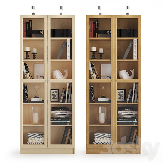 BILLY bookcase 3DSMax File - thumbnail 4