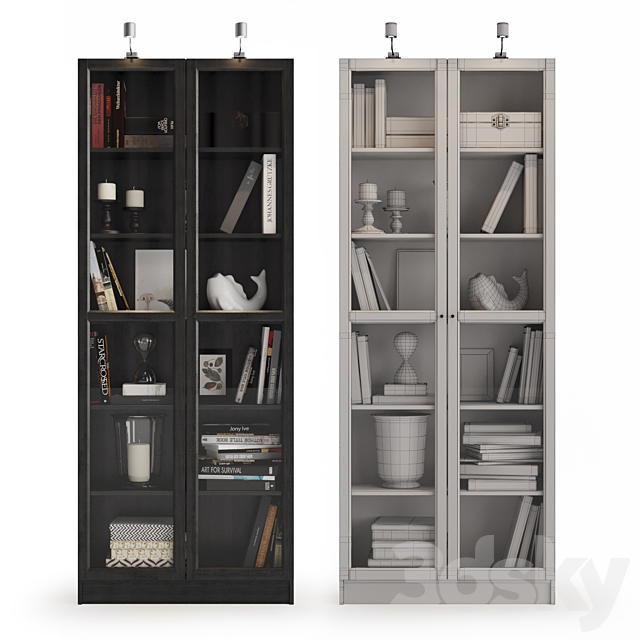 BILLY bookcase 3DSMax File - thumbnail 6