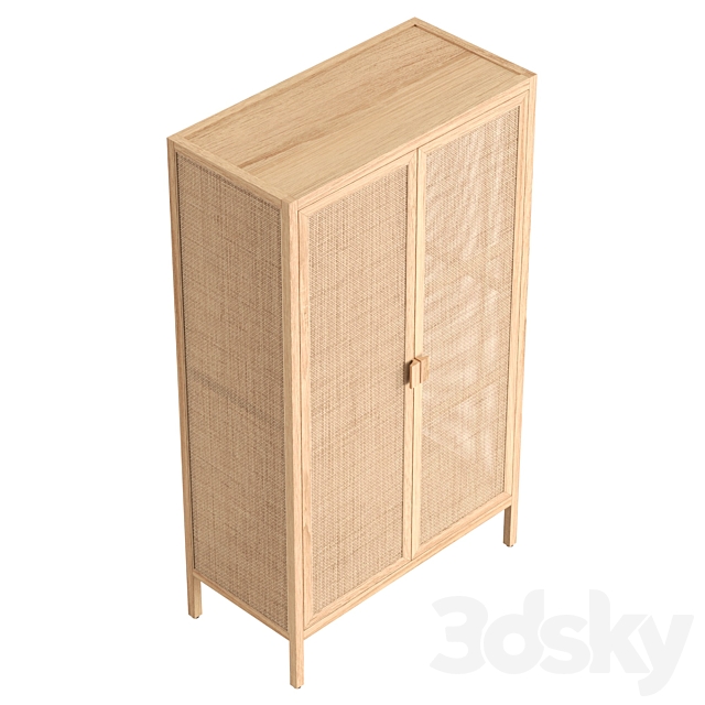 Bloomingville Marikka cupboard 3DS Max Model - thumbnail 5