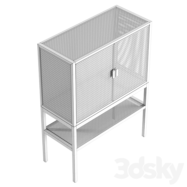 Bloomingville Sanna Cupboard 3DS Max Model - thumbnail 6