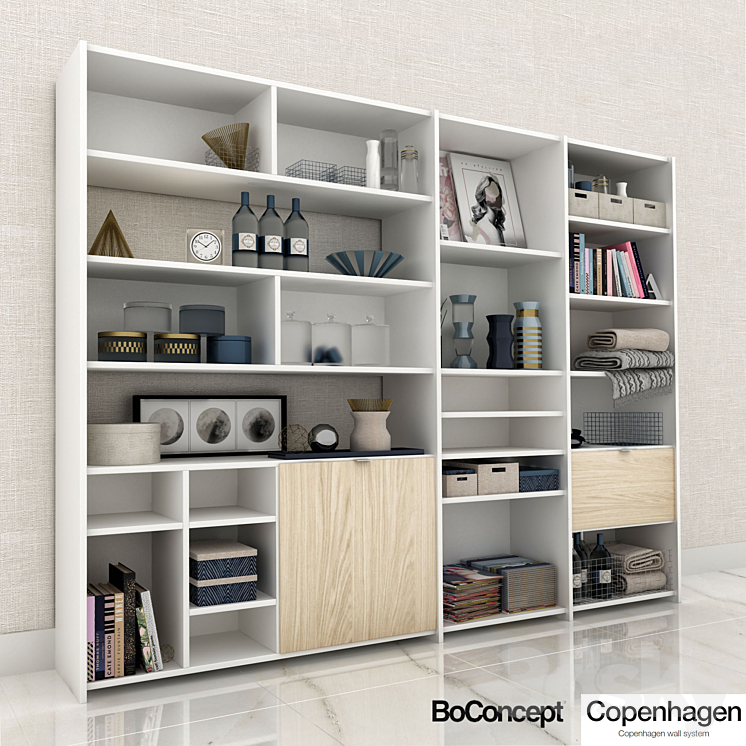 BoConcept_Copenhagen_shelving 3DS Max - thumbnail 1